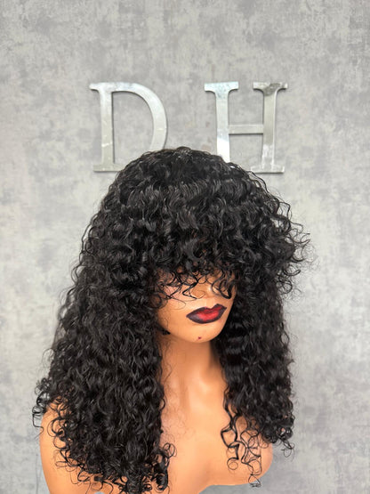 18” pixie Curl fringe Wig